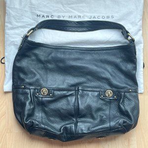 Marc Jacobs Black Pebbled Hobo bag